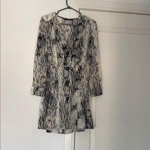 Zara snake print dress